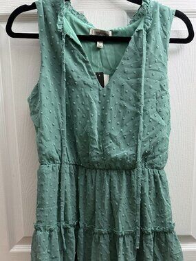 Speechless Sleeveless Tiered Mini Dress